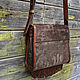 Hunting bag made of suede in the trap style. Gifts for hunters and fishers. Labour. My Livemaster. Фото №5