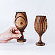 Order Set of wooden wine glasses made of Siberian Elm wood (2pcs) GN5. ART OF SIBERIA. Livemaster. . Wine Glasses Фото №3
