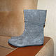  Suede demi grey boots 40 Mia Donna. Vintage shoes. bu-tik-1. Online shopping on My Livemaster.  Фото №2