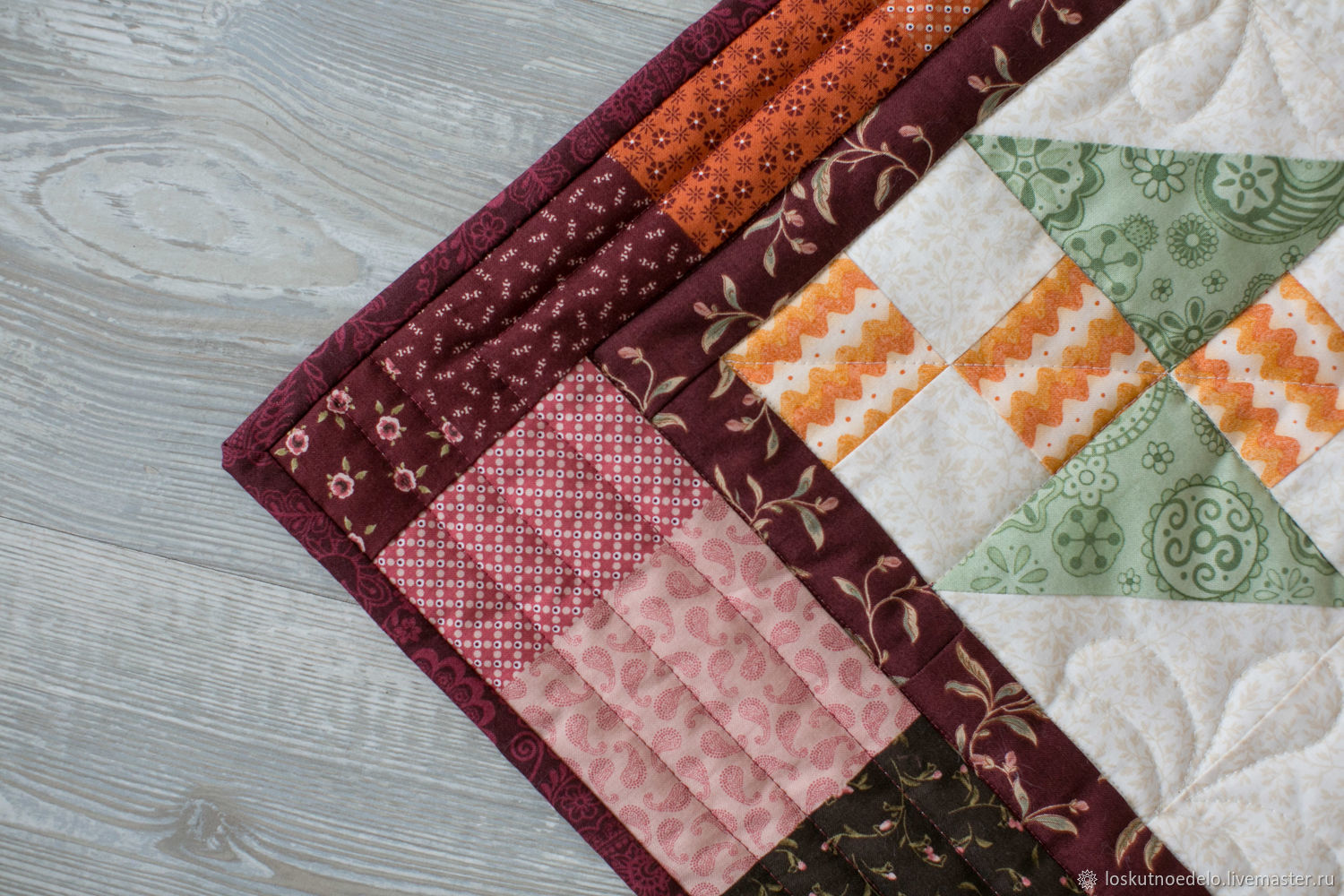 "Лорисорта" лоскутное покрывало, пэчворк – заказать на Ярмарке Мастеров ...
