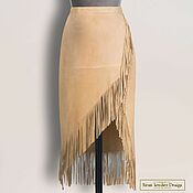 Одежда handmade. Livemaster - original item Fringe skirt 
