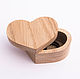 Wooden Heart Box for rings, Details for dolls and toys, Vladimir,  Фото №1