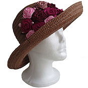Аксессуары handmade. Livemaster - original item Rose Hat chocolate DESSERT FOR YOUR FAVORITE headdress. Handmade.