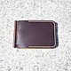 Wallet with money clip (Horween leather ). Clamps. TheFlyingTurtle. Online shopping on My Livemaster.  Фото №2