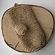 Washcloth - mitten made of jute fiber 'Jute', Washcloths, Vologda,  Фото №1