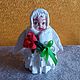  Ангелочек с букетом роз. Интерьерная кукла. Elenkaanisimova67. Ярмарка Мастеров.  Фото №4