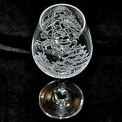 Посуда handmade. Livemaster - original item Geisha. wine glass.. Handmade.