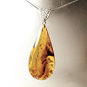 Украшения handmade. Livemaster - original item Very large pendant made of natural Baltic amber(472). Handmade.