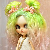 Материалы для творчества handmade. Livemaster - original item The hair to the Scalp for Blythe Blythe Blythe reroot mohair Scalp. Handmade.