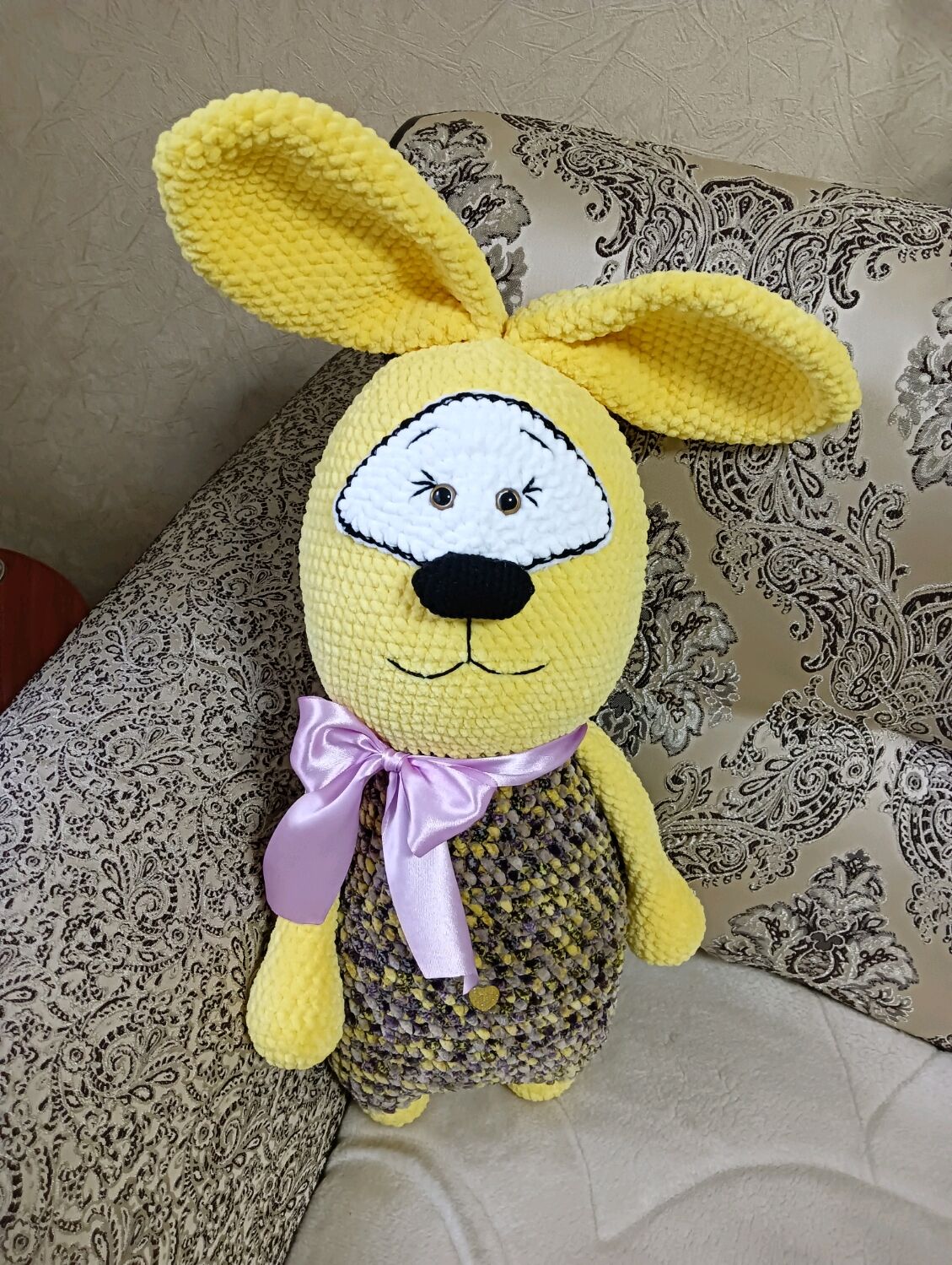 Большая плюшевая зайка. Символ 2023года. в интернет-магазине на Ярмарке ...