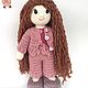 Doll knitted doll with long hair,doll clothes. Stuffed Toys. Dolls For Mood. Online shopping on My Livemaster.  Фото №2