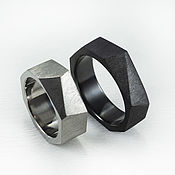 Украшения handmade. Livemaster - original item Titanium and zirconium faceted rings. Handmade.