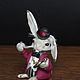 White Rabbit. Miniature figurines. GOLDENBEE. Online shopping on My Livemaster.  Фото №2
