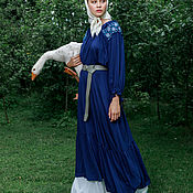 Одежда handmade. Livemaster - original item Dress shirt with embroidery in Russian style. Handmade.