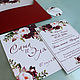 'Bordeaux' invitations. Invitations. Evrica (Evrica). Online shopping on My Livemaster.  Фото №2