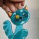 Игрушка (подвеска) "Кот" в ассортименте. Фьюзинг. Подвески. GlassPresent. Ярмарка Мастеров.  Фото №5