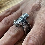 Украшения handmade. Livemaster - original item ring owl. Handmade.