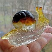 Лягушка.Скульптура из стекла