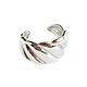 Wide silver ring 'Wave'dimensionless ring gift, Rings, Moscow,  Фото №1