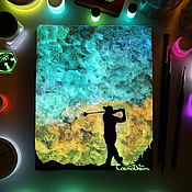 Glow-in-the-dark painting 