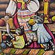  622. Разделочная доска Киса-мастерица. Утварь. Татьяна - шкатулки для души. Ярмарка Мастеров.  Фото №5