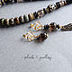 Necklace and earrings made of jasper, onyx, rauchtopaz and hematite. Necklace. Solanda. My Livemaster. Фото №5