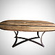Dining table from elm ' Two Rivers». Tables. Drevodesign (DrevoDesign). Online shopping on My Livemaster.  Фото №2