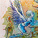 Картина с ангелом, акварелью "В гармонии музыкальных ладов", Картины, Астрахань,  Фото №1