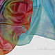 "Вальс цветов" шелковый шарф с ручной росписью. Шарфы. Батик Роспись Шелковые штучки. Интернет-магазин Ярмарка Мастеров.  Фото №2