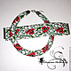 Harness bead bracelet 'Poppies on white' jewelry set, Jewelry Sets, Moscow,  Фото №1