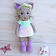 Kitty toy knitted, Stuffed Toys, Novosibirsk,  Фото №1