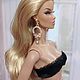 Серьги с фианитами и цирконами позолоченные. Одежда для кукол. DIVA-boutique. Ярмарка Мастеров.  Фото №4