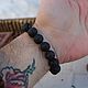 Bracelet from lava stone 'Volcano' 12 mm. Bead bracelet. merlin-hat (Merlin-hat). My Livemaster. Фото №6