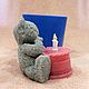 Silicone mold for soap 'Teddy Bear with cake'. Form. anna-soap-city (soap-city). Online shopping on My Livemaster.  Фото №2