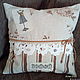 Decorative pillow "Vintage" 8, Pillow, Astrakhan,  Фото №1