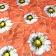 Хлопок фил-купе ромашки в оранжевом цвете 2002, Ткани, Москва,  Фото №1