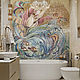Панно из мозаики для ванной комнаты "Волшебный цветок", Панно, Москва,  Фото №1