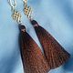 Earrings with tassels and Charms happiness. Tassel earrings. Jewelry Elena. Online shopping on My Livemaster.  Фото №2