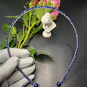 Украшения handmade. Livemaster - original item Natural lapis lazuli rim is the perfect accent. Handmade.