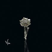 Украшения handmade. Livemaster - original item Sterling Silver Ring Rose, Rose Thorns in Silver, Womens Ring. Handmade.