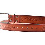 Аксессуары handmade. Livemaster - original item Men`s Buffalo Leather ADJUSTABLE Belt. Handmade.
