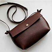 Сумки и аксессуары handmade. Livemaster - original item Leather ladies shoulder bag genuine leather. Handmade.