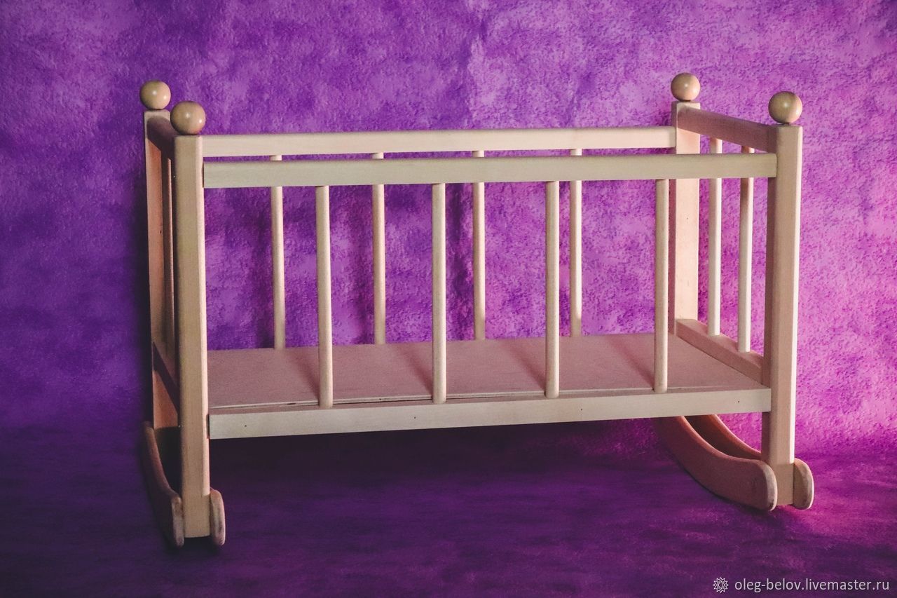 Кроватка деревянная для кукол 
