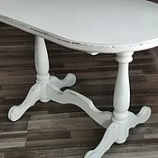 Для дома и интерьера handmade. Livemaster - original item TABLES: Solid wood table in Provence style with aging effect. Handmade.
