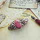 Hair clip rhodonite 'Hips'. Hairpins. Gem's magic. Online shopping on My Livemaster.  Фото №2