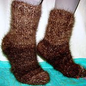 Аксессуары handmade. Livemaster - original item Cashmere socks winter thick knitted art. No. №26m from down Banjara. Handmade.
