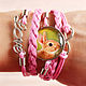 A bracelet with a rabbit to choose from, Braided bracelet, Ufa,  Фото №1