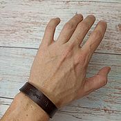 Украшения handmade. Livemaster - original item The leather bracelet will pass. Handmade.