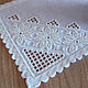 Napkin track on the table snowflake.Hand embroidery.Table linen. Tablecloths. Easy Stitches. My Livemaster. Фото №4