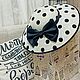 Summer hat 'Audrey' with polka dots. Hats1. Exclusive HATS. LANA ANISIMOVA.. My Livemaster. Фото №6